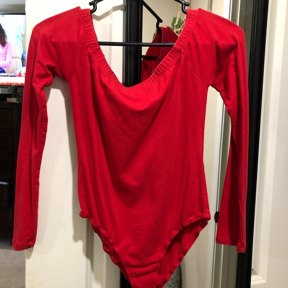 Red bodysuit